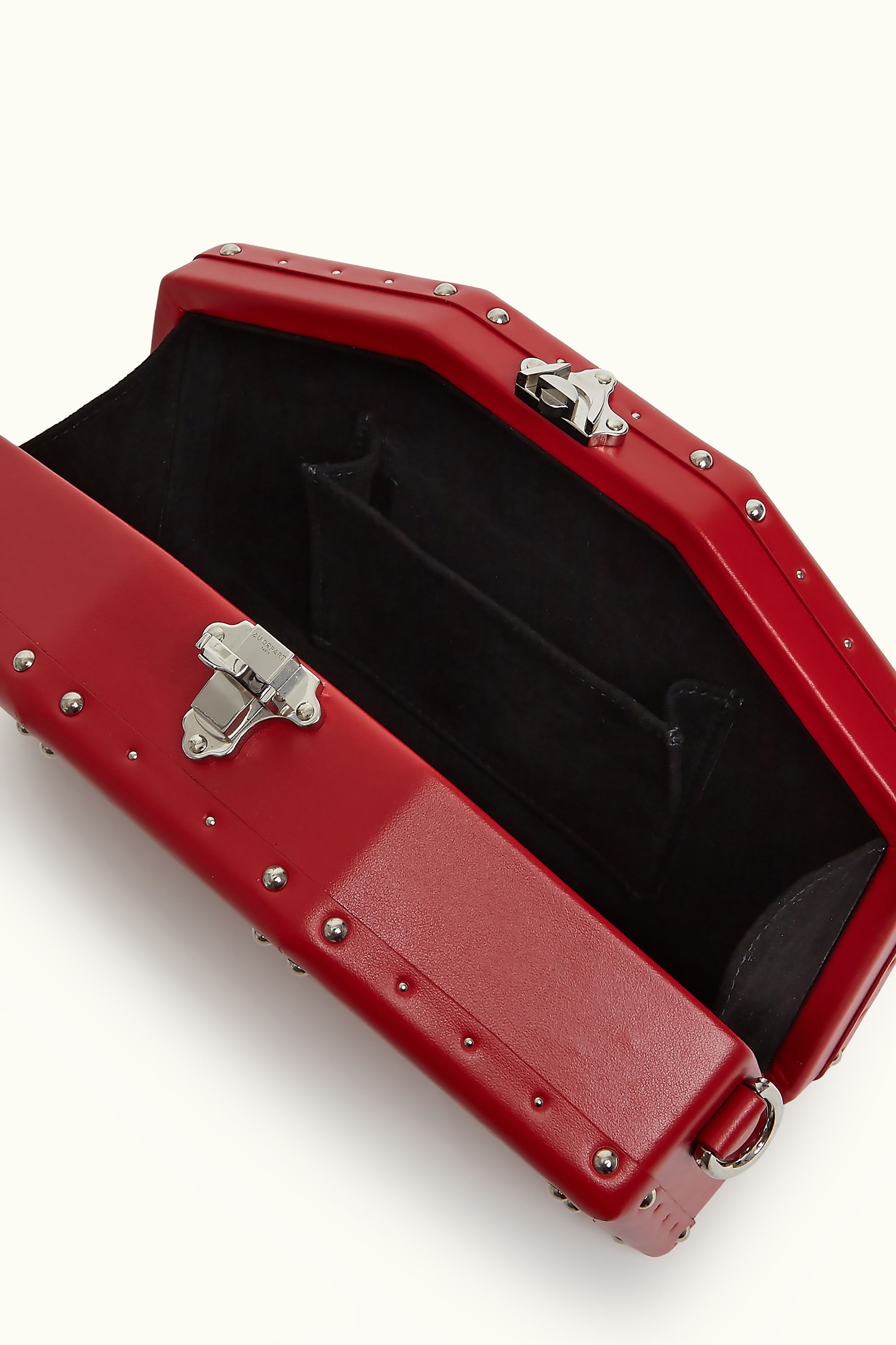 Le Mini Trunk Hexagon Coated Canvas Red