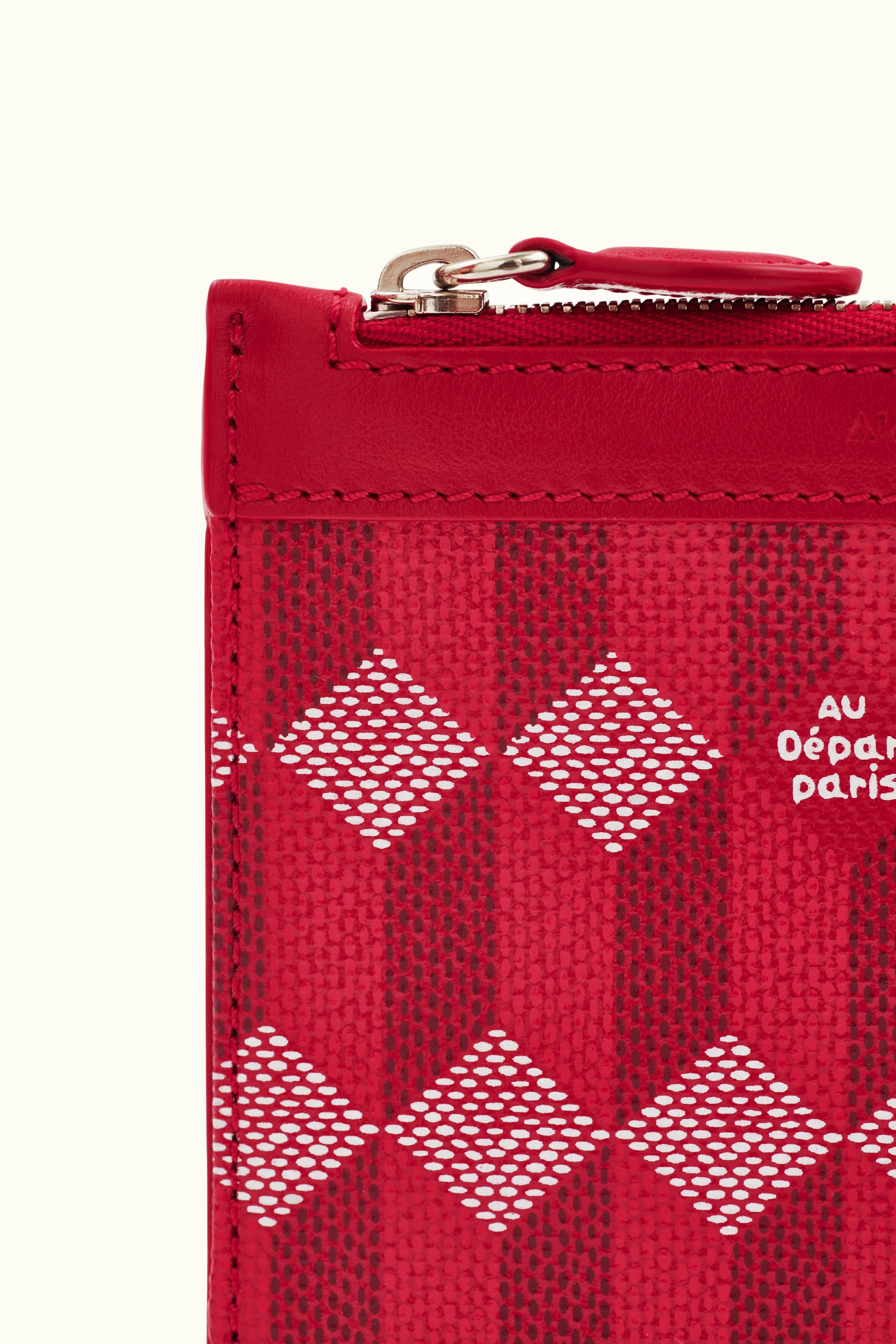 La Pochette S Coated Canvas Red