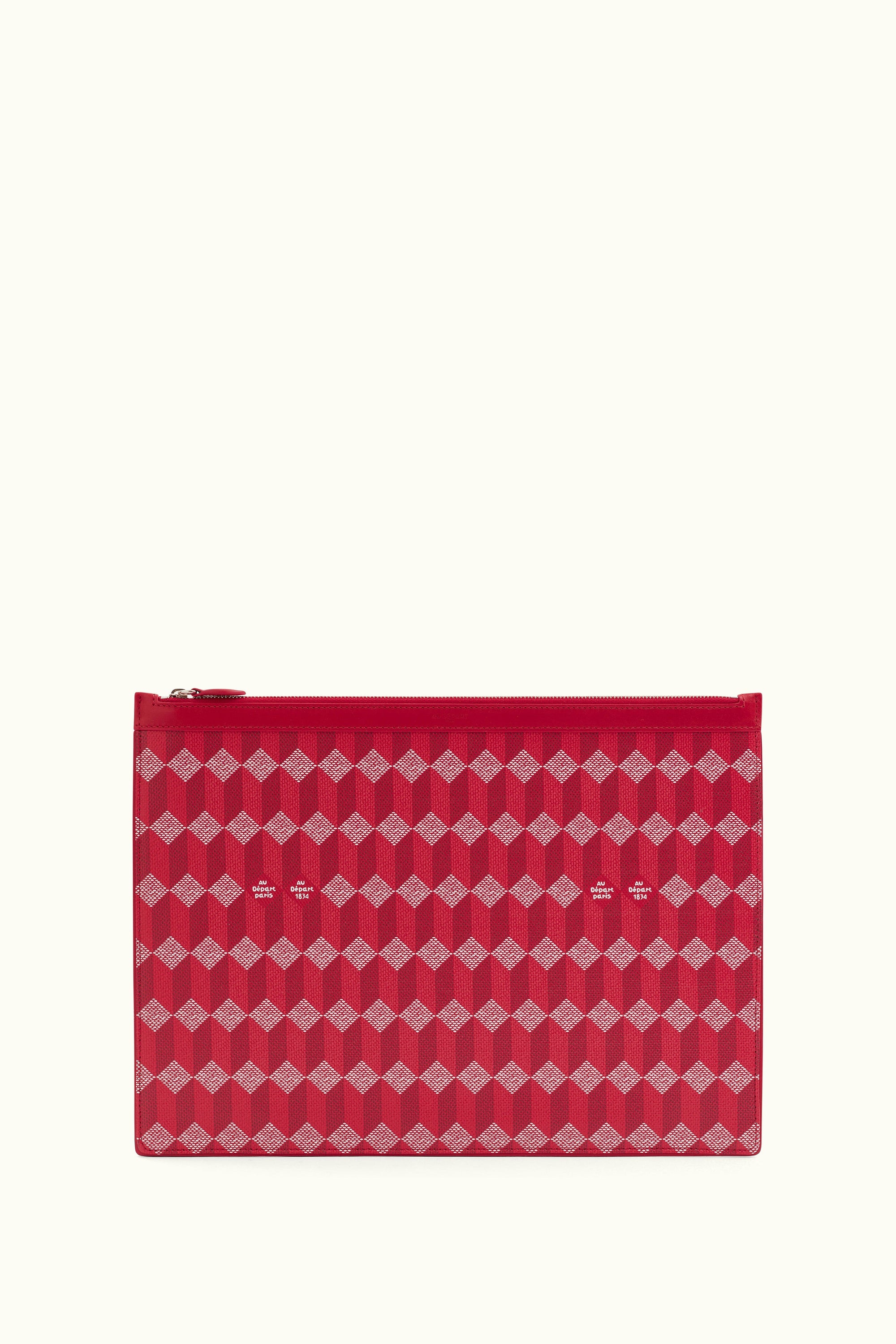 La Pochette XXL Coated Canvas Red