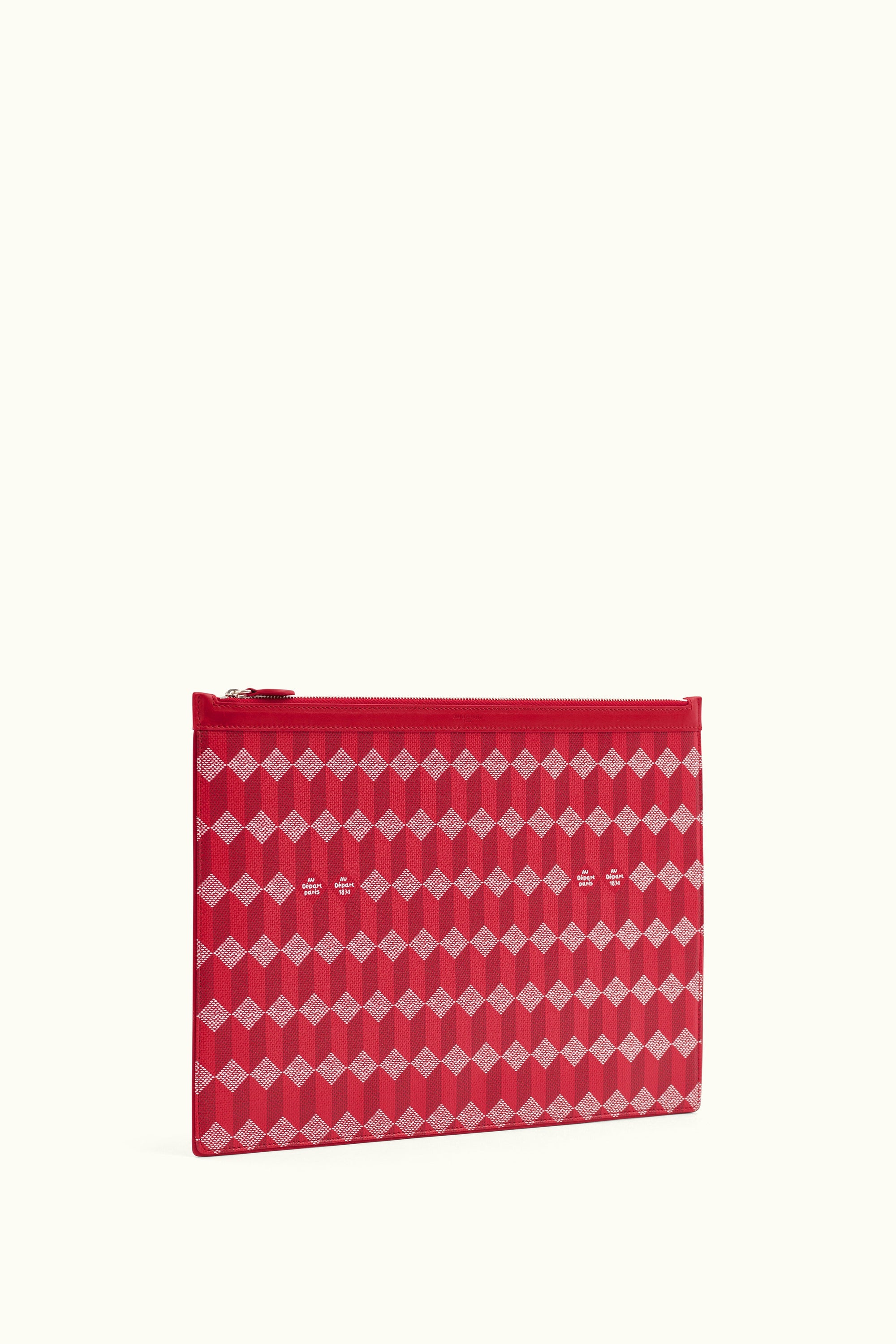 La Pochette XXL Coated Canvas Red